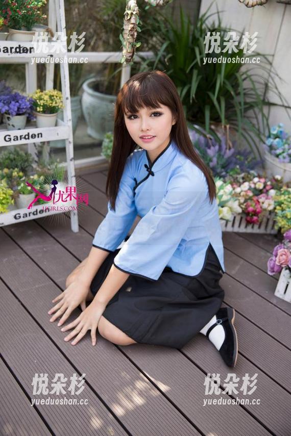 UGirls尤果网 - 被王语纯的水手服惊艳了？免费下载给你同款风头！